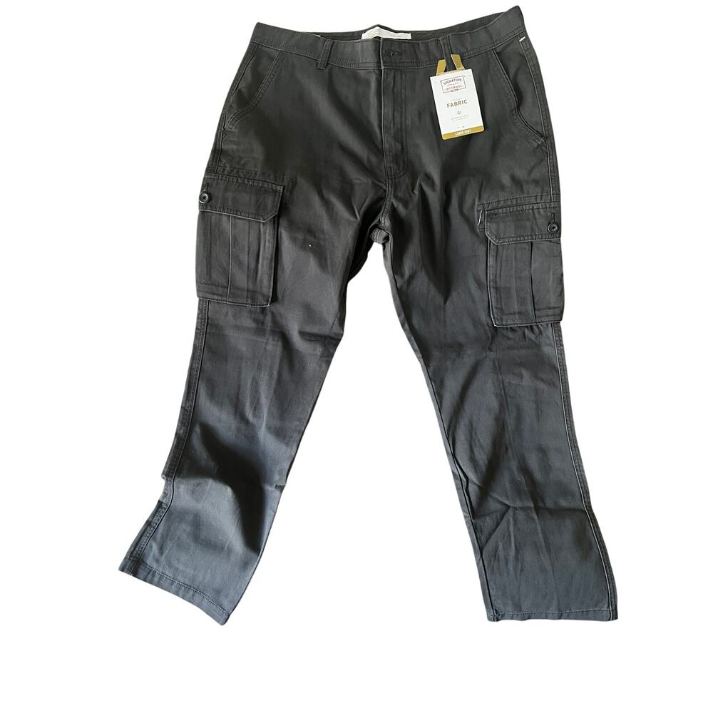 Levi Strauss Signature Gold Men’s Cargo Pants 36x30 Gray New With Tags